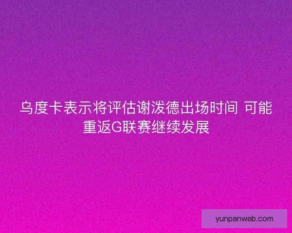 乌度卡表示将评估谢泼德出场时间 可能重返G联赛继续发展